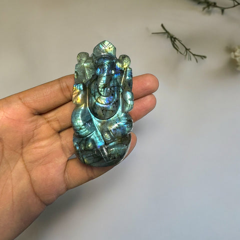 Ganesh Ji - Flashy Labradorite