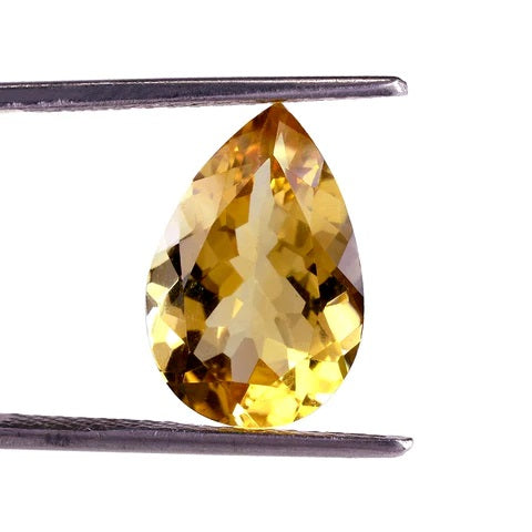 Citrine Pear Cut Gemstone