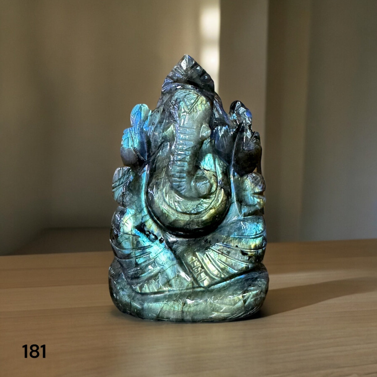 Ganesh Ji ~ Labradorite ( Flashy Edition)