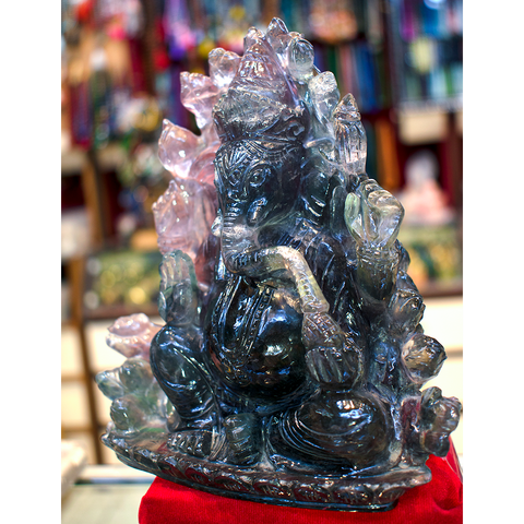 Rainbow Fluorite  Ganesha ( Big Size )