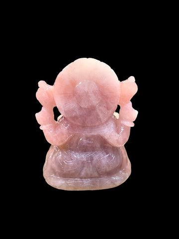 Ganesh ji - Premium Rose Quartz