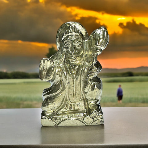 Hanuman Ji ~ Carved In Pyrite