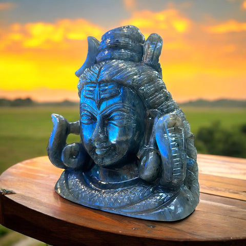 Mahadev’s Idol ~ Lord Shiva in Labradorite