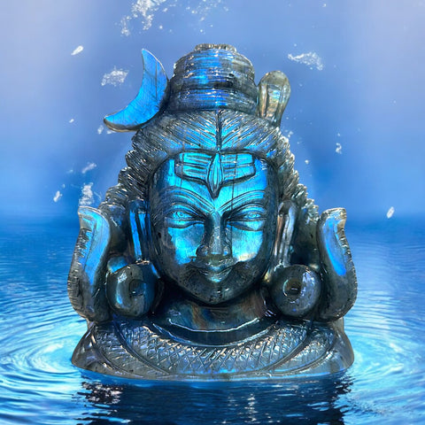 Mahadev’s Idol ~ Lord Shiva in Labradorite