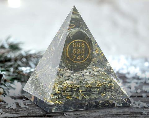 Pyrite Zibu Coin  Pyramid ( Attracts Wealth )