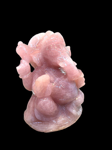 Ganesh ji - Premium Rose Quartz