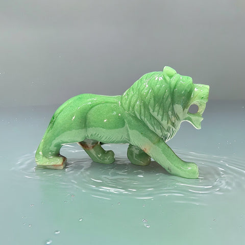 Lion ~ Green Aventurine for Good Luck