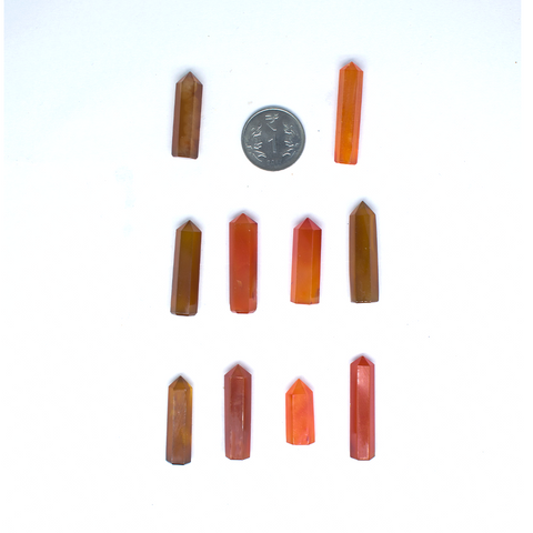 Carnelian Mini towers, wands 1 piece each