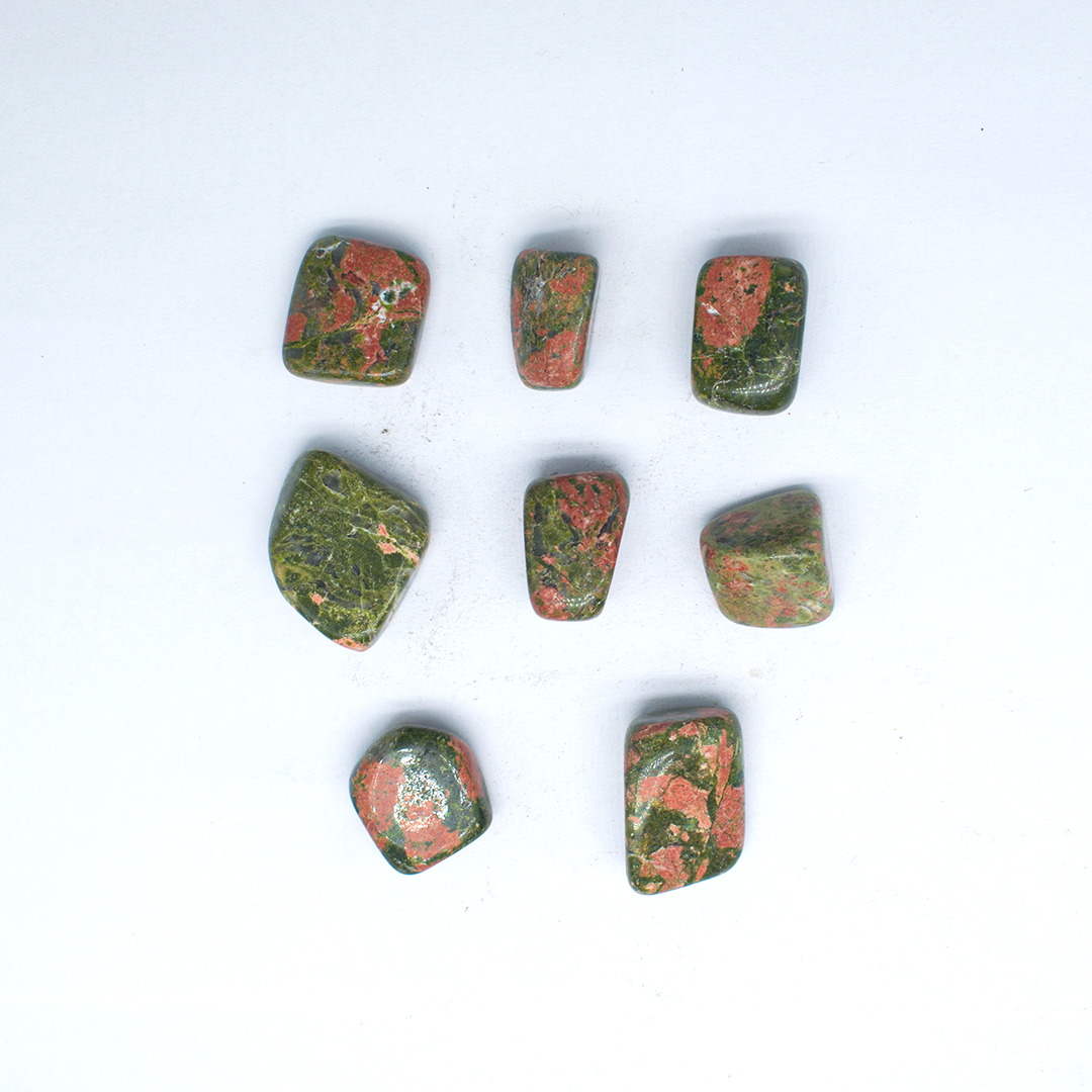 Unakite tumbles - 1  piece per order