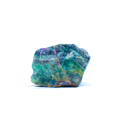 Rainbow fluorite raw clusters