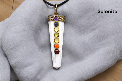 Seven Chakra Gemstone Pendants