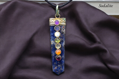 Seven Chakra Gemstone Pendants