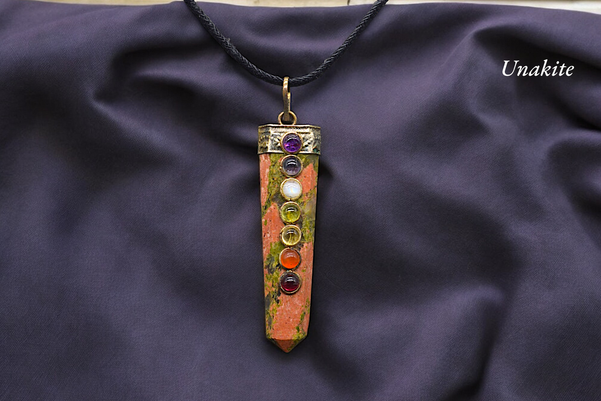 Seven Chakra Gemstone Pendants