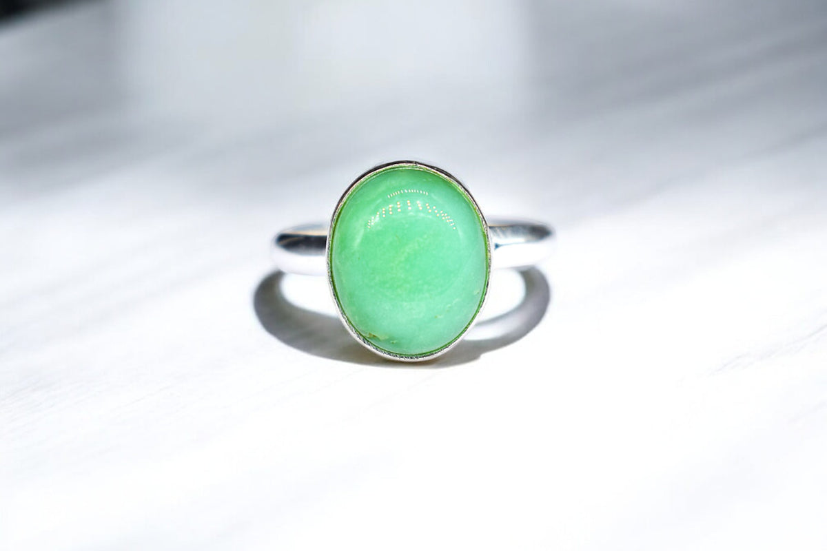 Chrysoprase Ring -