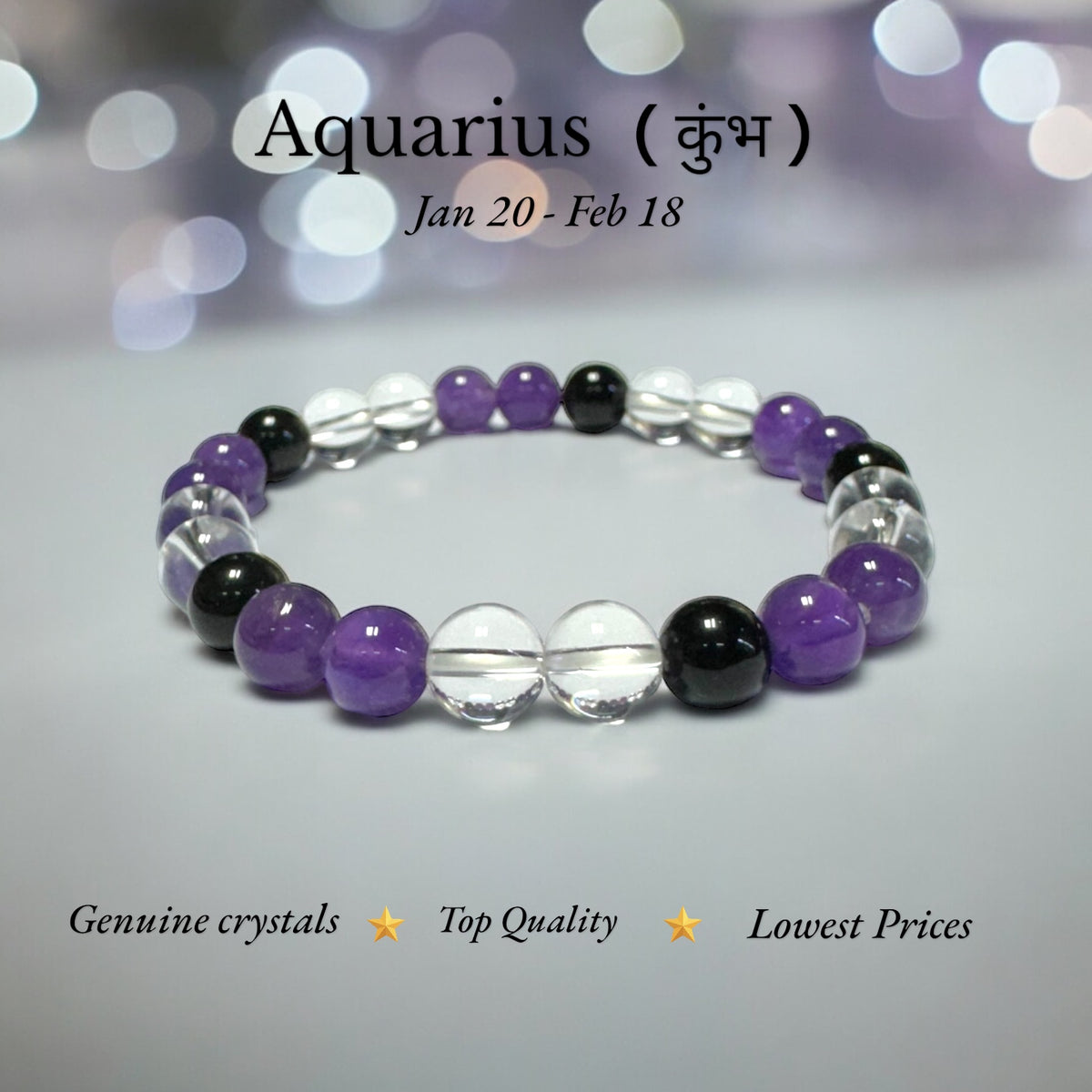 Aquarius zodiac Bracelet