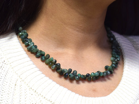 Emeralds Drops Necklace