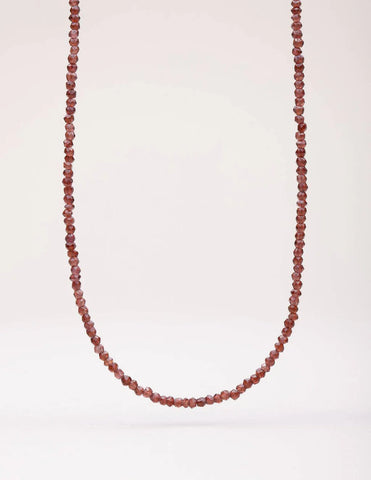 Garnet Beads Necklace