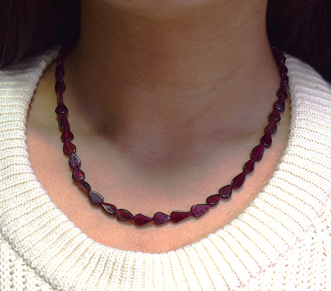 Pears - Garnet Necklace