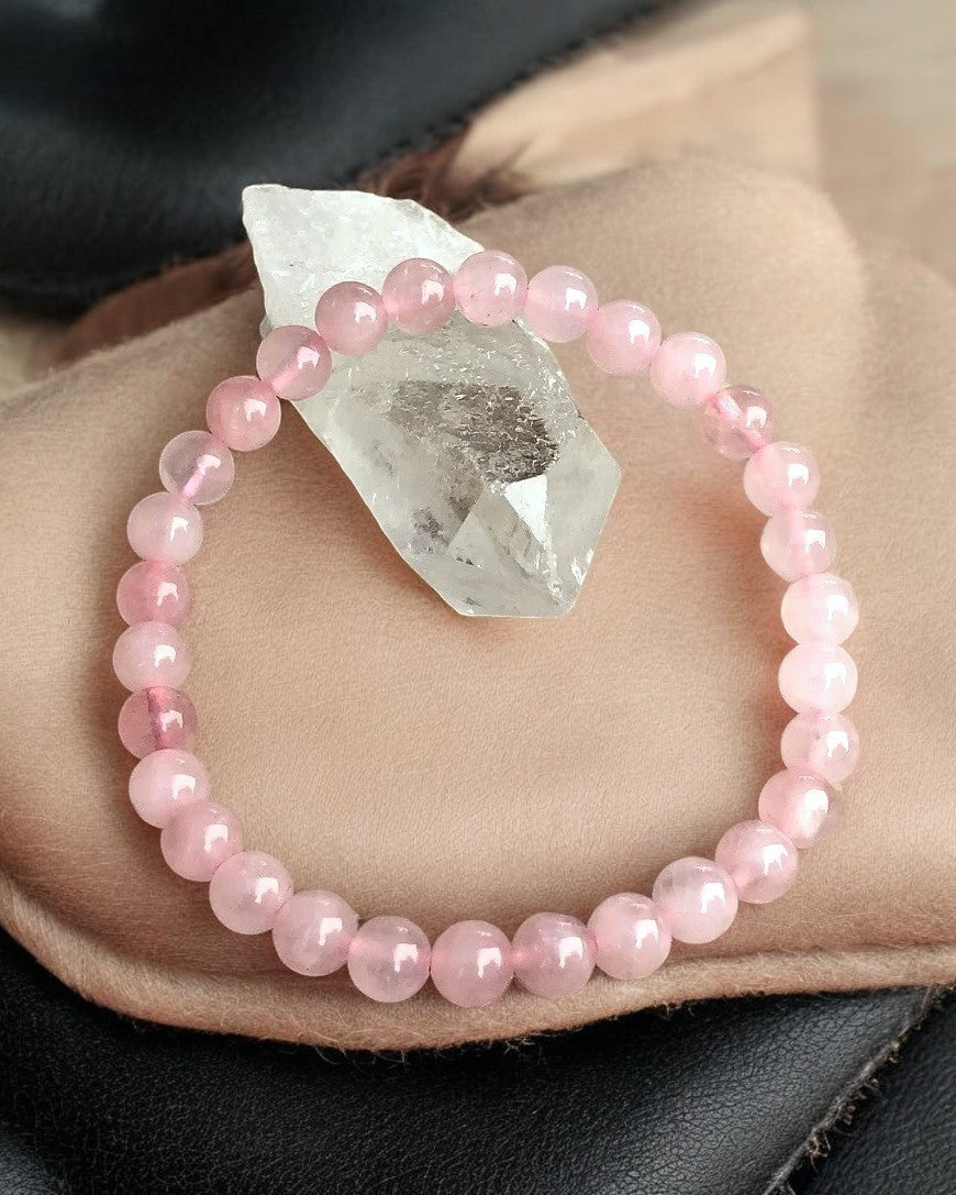 Rose Quartz Bracelet ( Attracts Love )