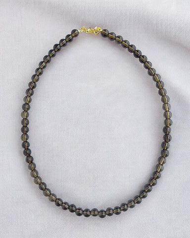 Smokey Quartz Beads Necklace