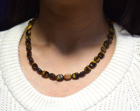 Tiger's eye Tumble Necklace