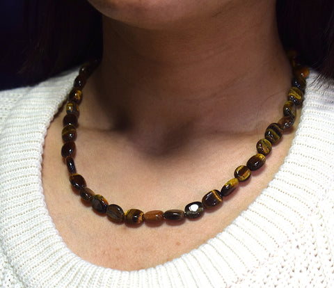 Tiger's eye Tumble Necklace