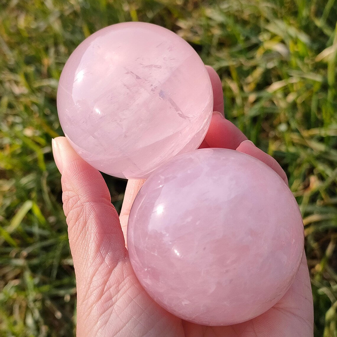 Rose Quartz Spheres