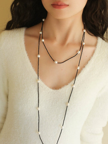 Spinel & Pearl Necklace